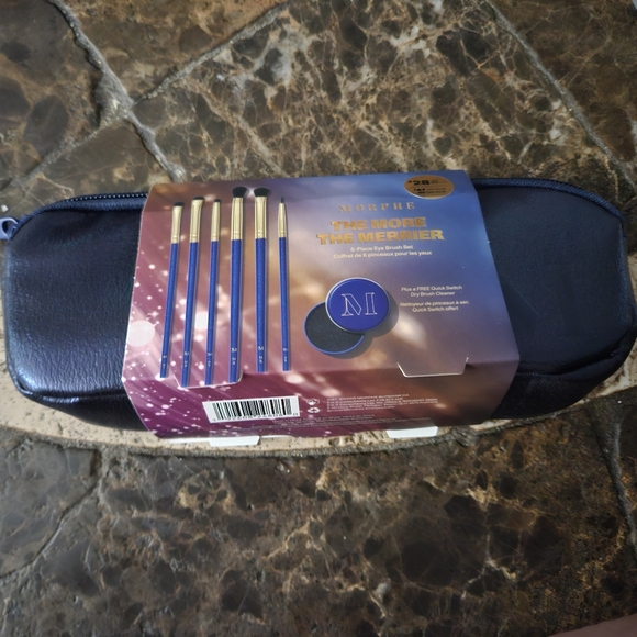 Morphe THE MORE THE MERRIER 6 Piece Eye Brush Set Limited Edition Christmas - Picture 3 of 4